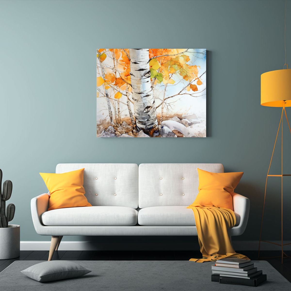 GENERICO - Pintura Abstracta De álamo Temblón En Colores Pastel 120x80cm