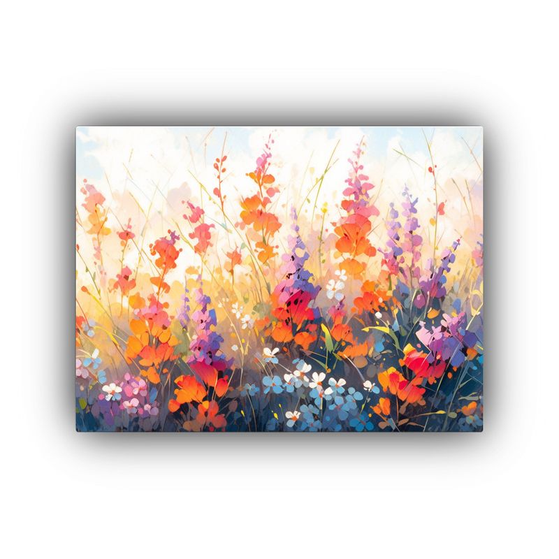 GENERICO - Obra Maestra Lienzo Decorativo De Flores Arcoíris Al Estil 120x80cm