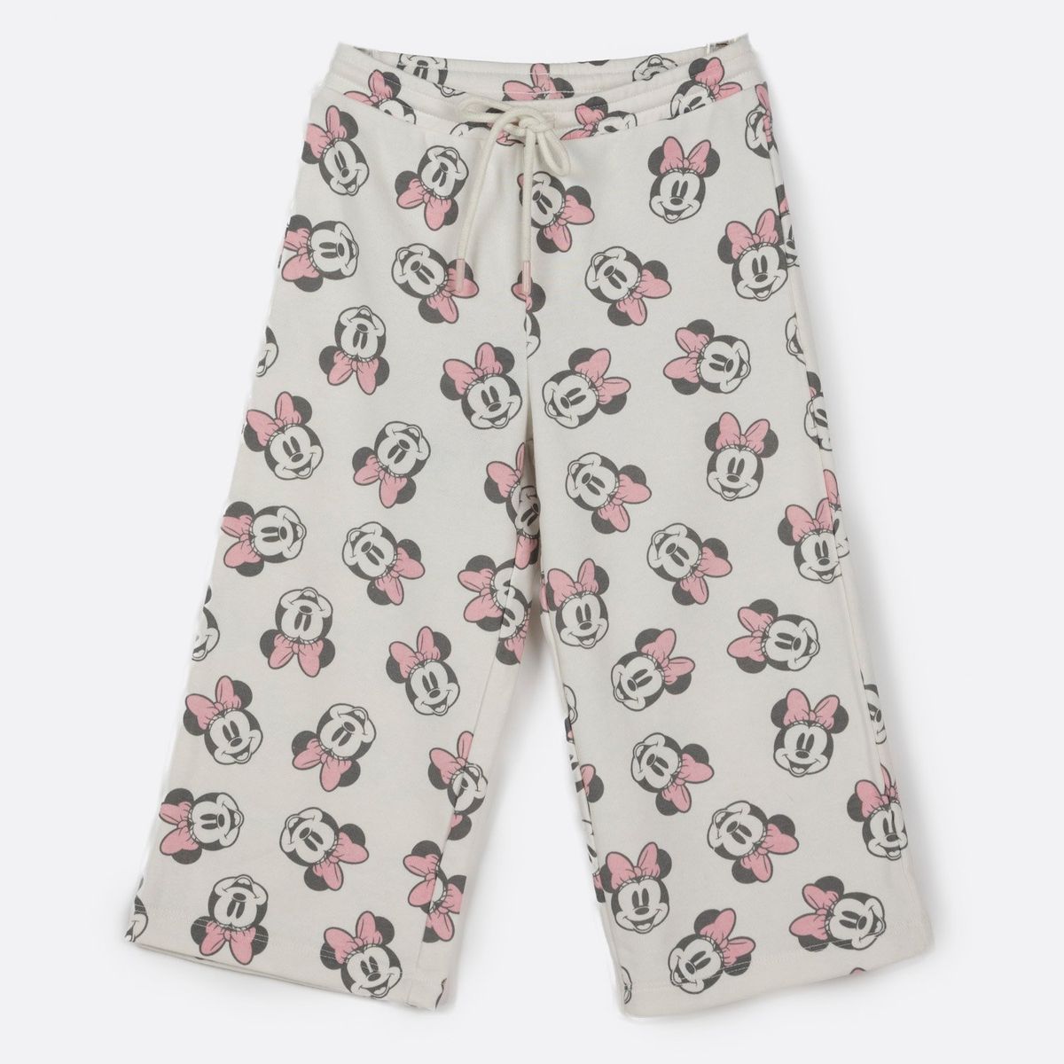 DISNEY - Pantalon de Buzo Niña Caras Felices Beige Disney