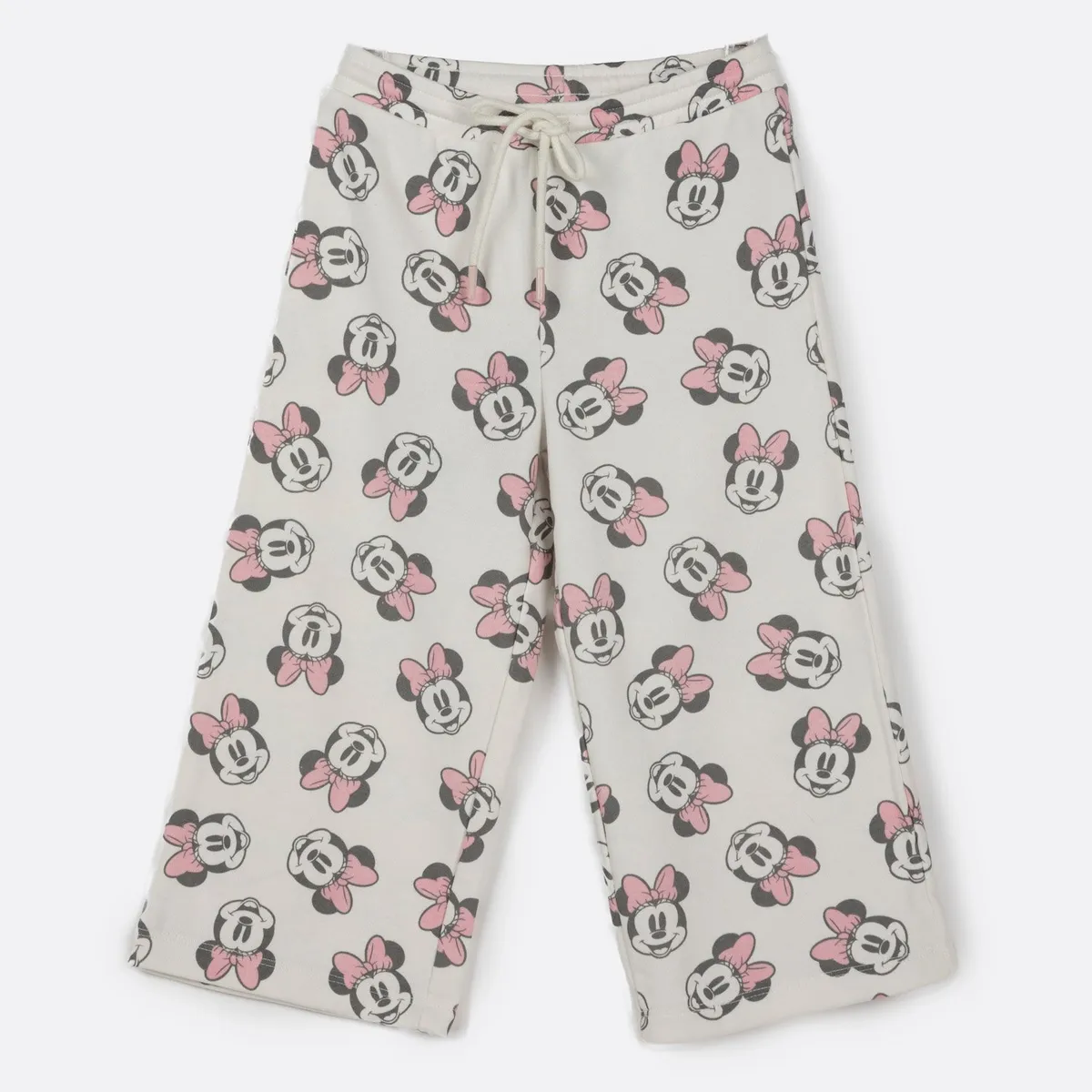 DISNEY - Pantalon de Buzo Niña Caras Felices Beige Disney
