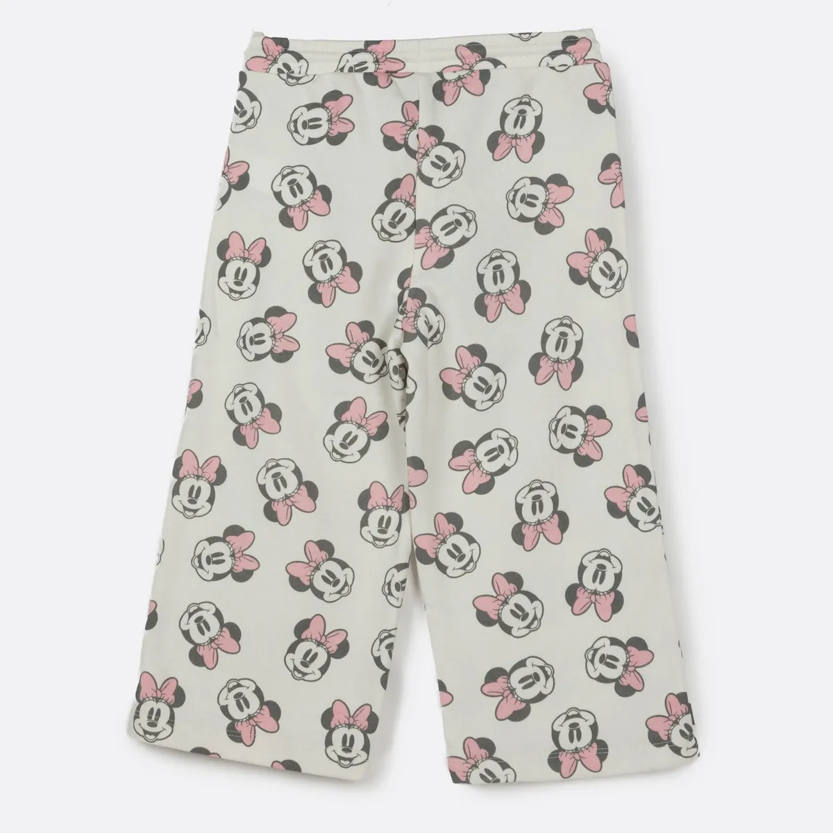 DISNEY - Pantalon de Buzo Niña Caras Felices Beige Disney