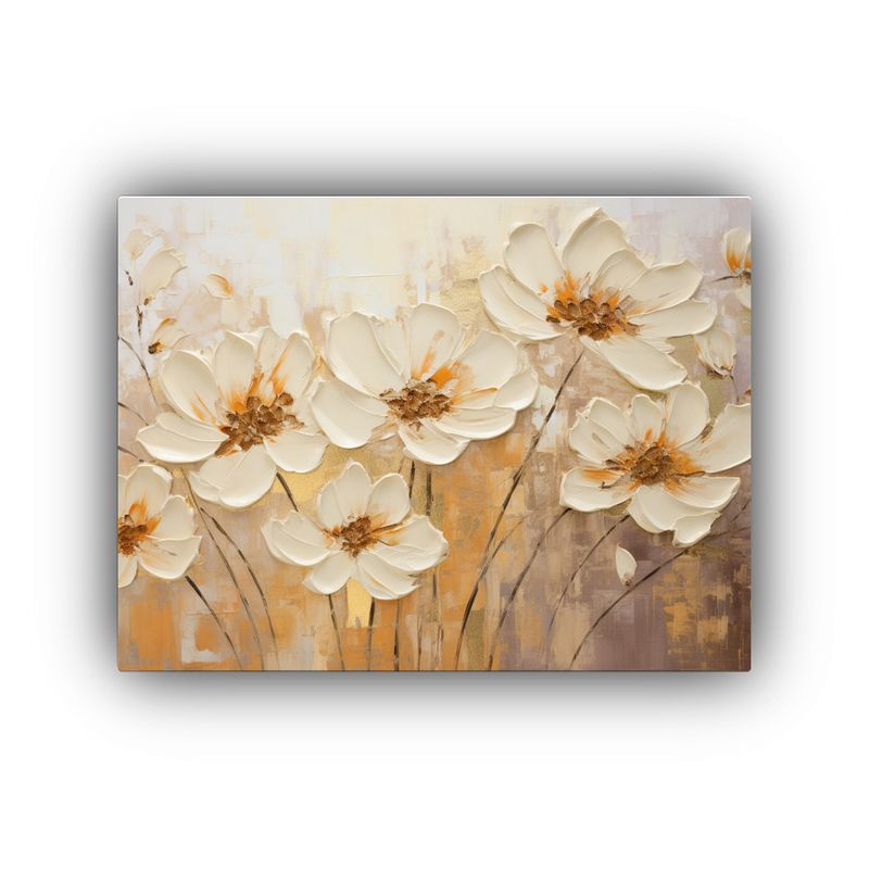 GENERICO - Pintura Floral Exuberante En Estilo De Decoración En Lienzo 120x80cm