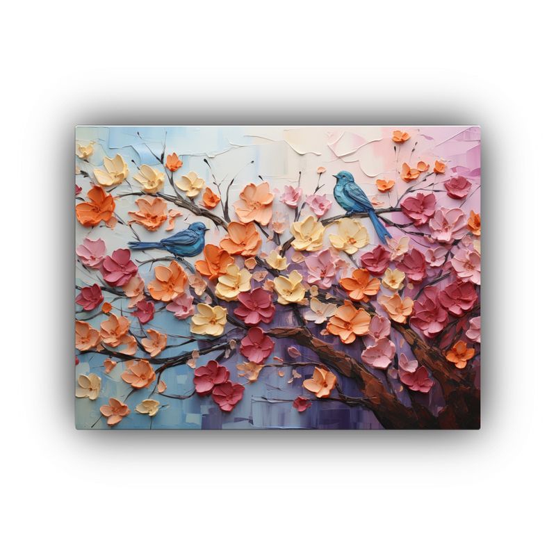 GENERICO - Pintura De Linden Flowers En Lienzo Estilo Decorativo 120x80cm