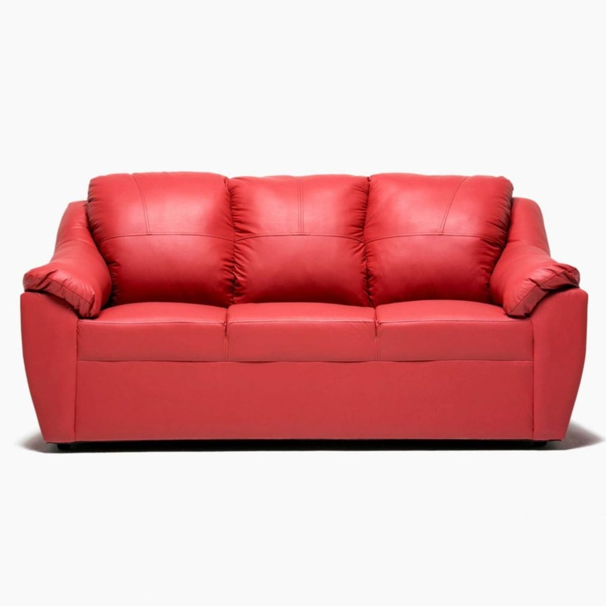 CABSUR - Sofá Genova 3 Cuerpos Rojo