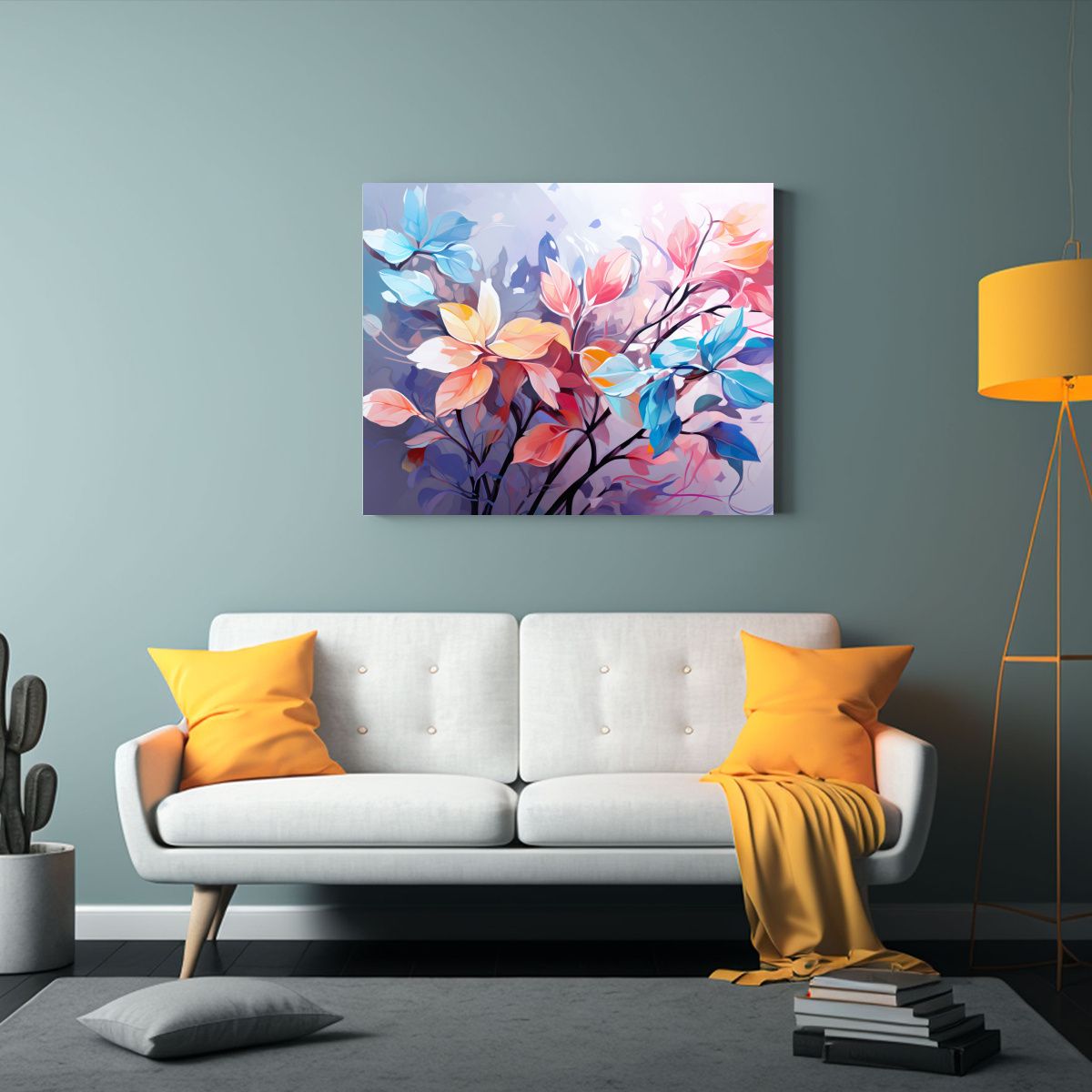 GENERICO - Pinturas Decorativas Estilo Galería Árbol De Holly En Col 120x80cm