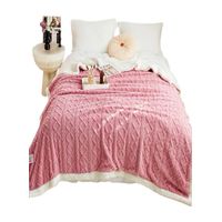 FRAZADA MANTA DE PLUSH Y SHERPA EXTRA SUAVES