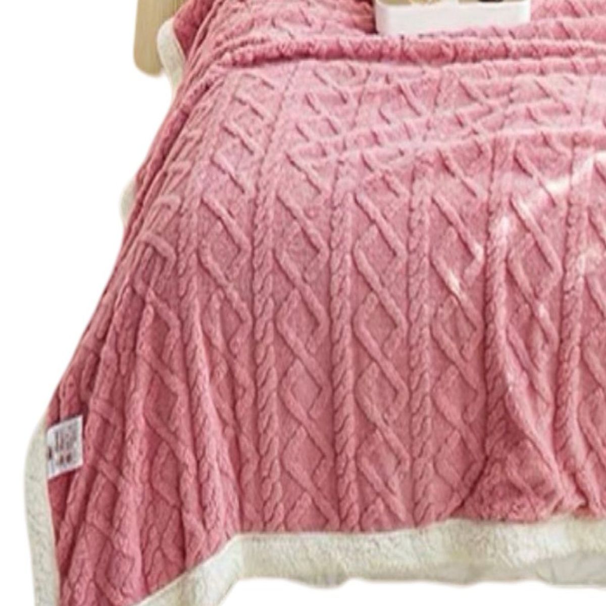 GENERICO - FRAZADA MANTA DE PLUSH Y SHERPA EXTRA SUAVES