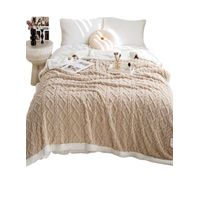 FRAZADA MANTA DE PLUSH Y SHERPA EXTRA SUAVES