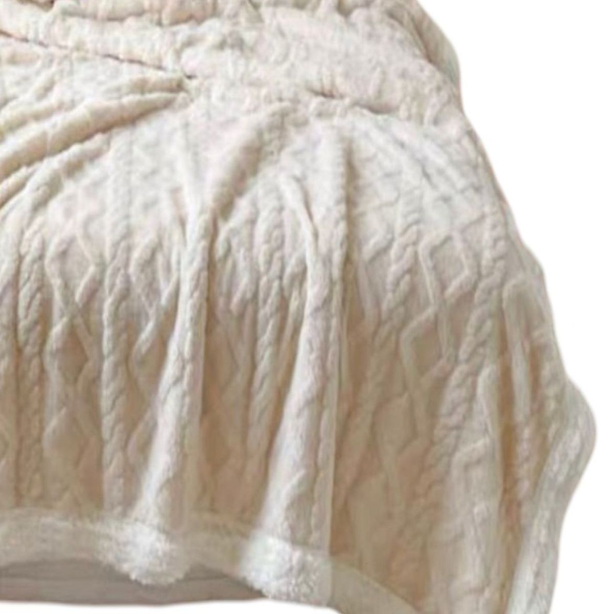 GENERICO - FRAZADA MANTA DE PLUSH Y SHERPA EXTRA SUAVES