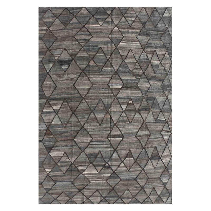 CONSORCIO PERSA - Alfombra de Lana tonos neutros, Kelim Karachi 3.00 x 2.10 mts.