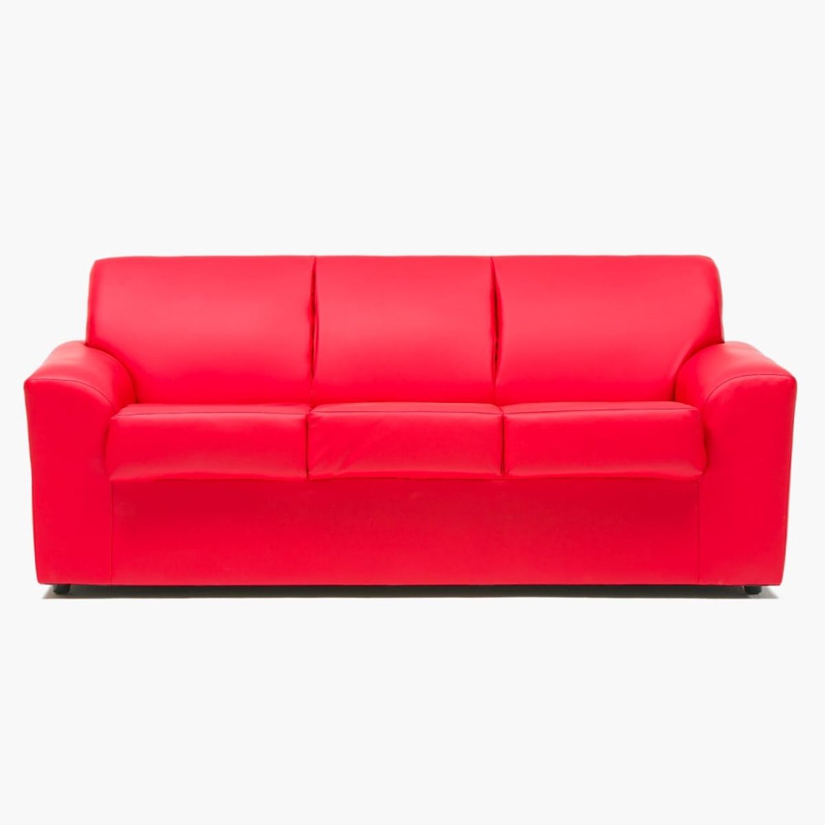 CABSUR - Sofá Milan 3 Cuerpos Rojo