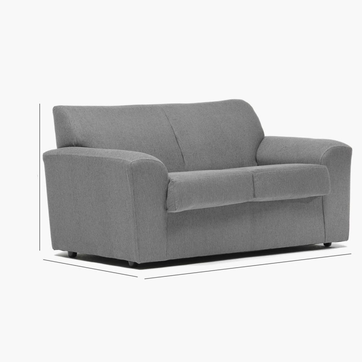 CABSUR - Sofá Milan 2 Cuerpos Gris