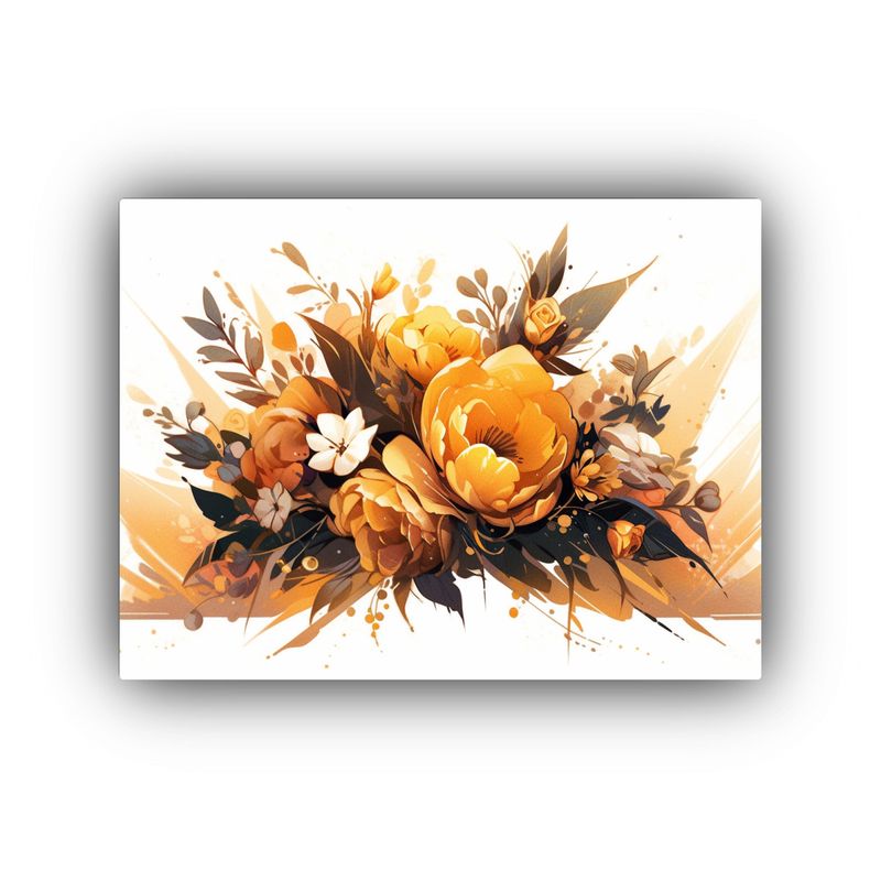 GENERICO - Pinturas Decorativas En Estilo Moderno Enigmático Amarillo  120x80cm