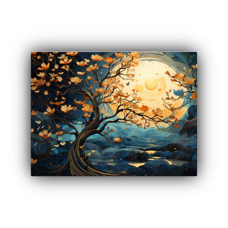 GENERICO - Pinturas De Decoración Concepto Fantasía De Un Banyan Tre 120x80cm