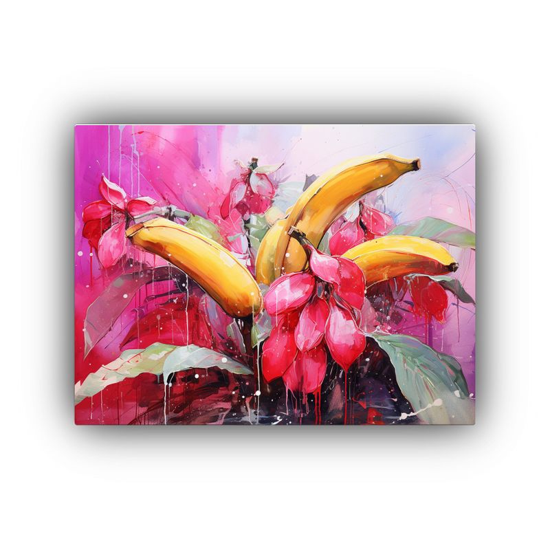 GENERICO - Cuadro Abstracto Con Diseño De Árbol De Plátano En Colore 120x80cm