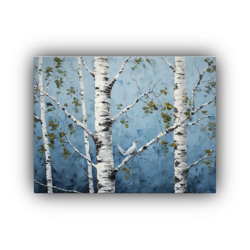 GENERICO - Pintura Abstracta De árbol De Abedul Inspiradora En Estilo  120x80cm