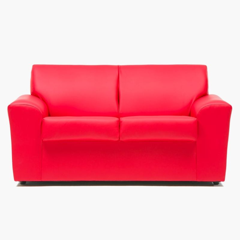 CABSUR - Sofá Milan 2 Cuerpos Rojo