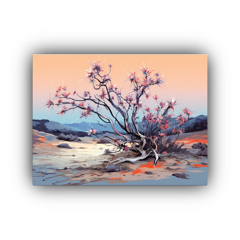 GENERICO - Cuadro Conceptual Personalidad Ocotillo En Colores Pastel  120x80cm