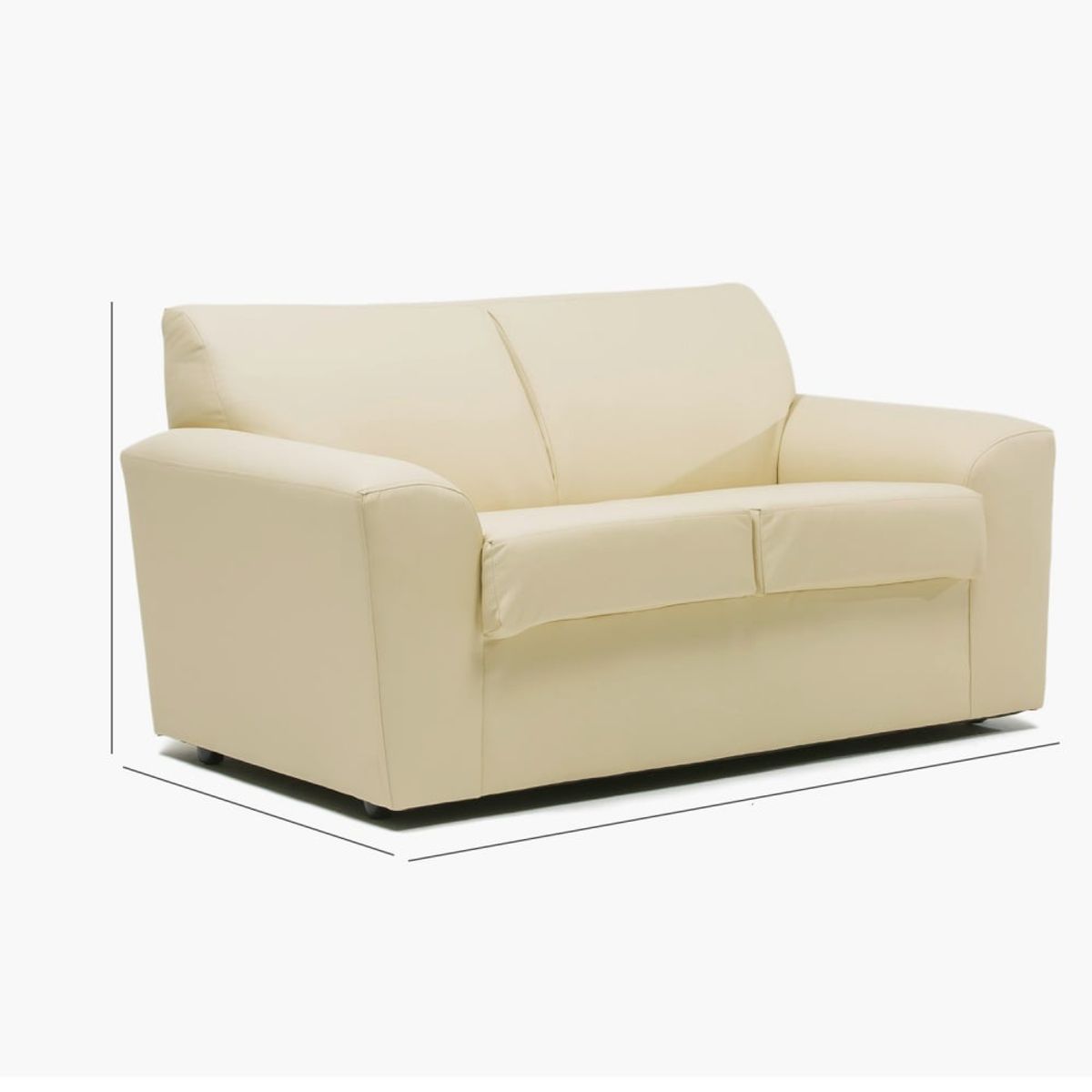 CABSUR - Sofá Milan 2 Cuerpos Beige