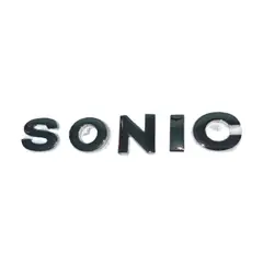 GENERICO - Letras Sonic Emblema Metal 3d Letras Cromadas Con Adhesivo