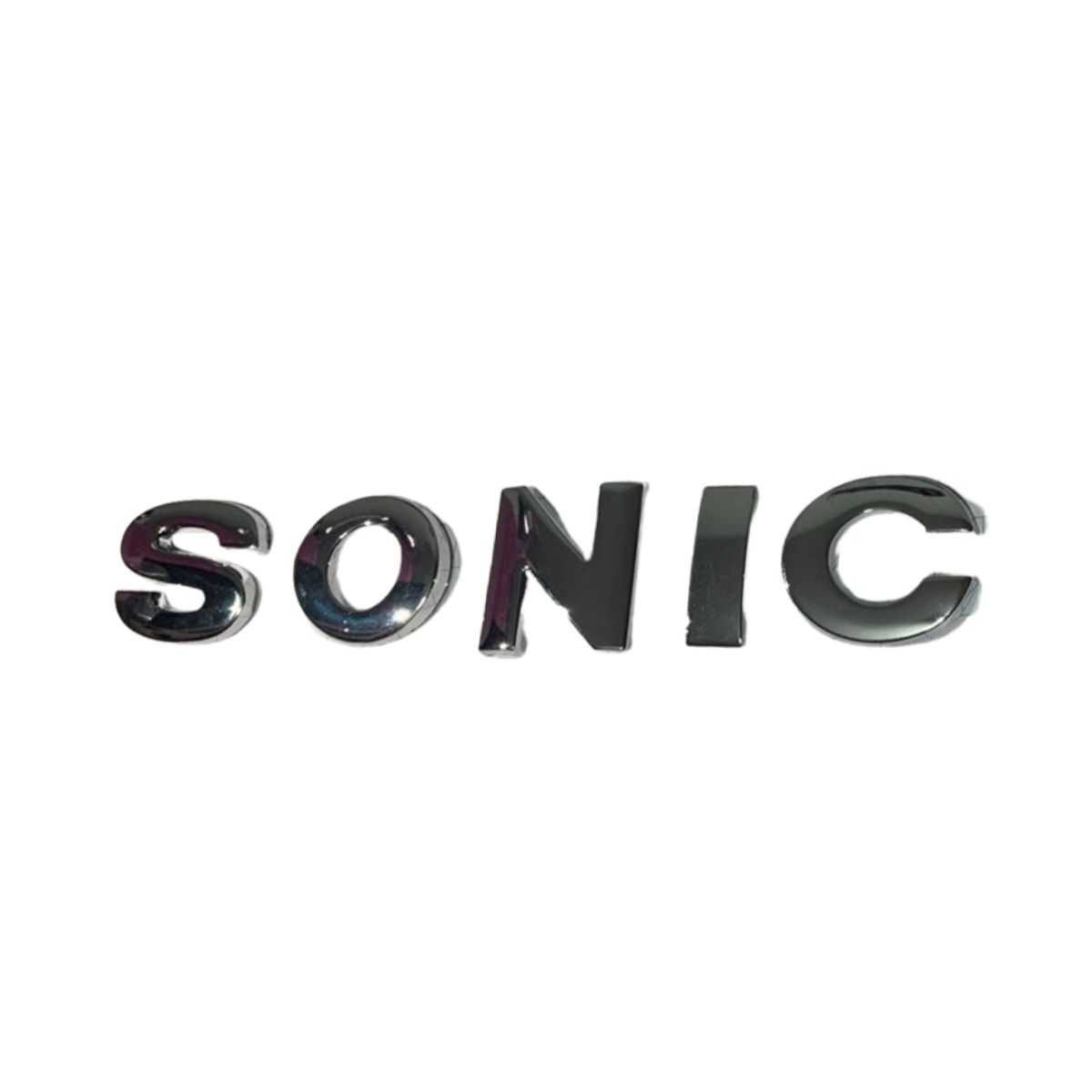 GENERICO - Letras Sonic Emblema Metal 3d Letras Cromadas Con Adhesivo