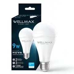 WELLMAX - Ampolleta LED Recargable de Emergencia Super Nova 9W