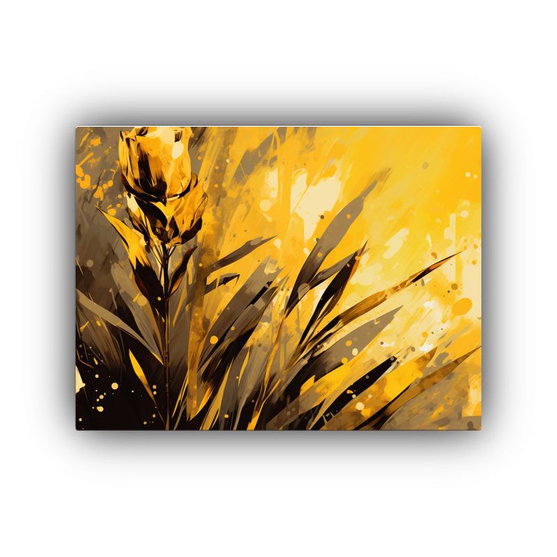 GENERICO - Pinturas Decorativas De Caña De Azúcar En Tonos Amarillo Y 120x80cm