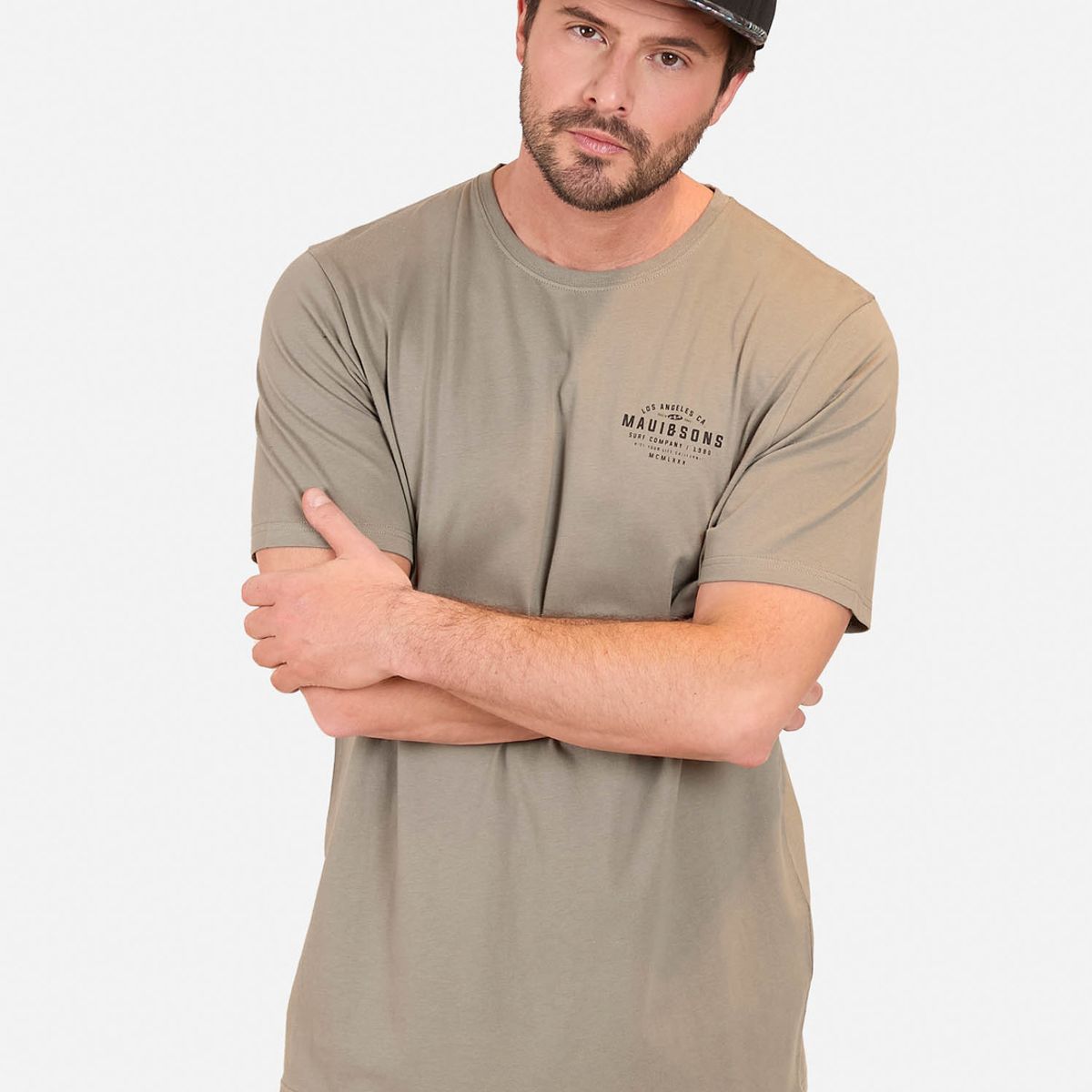 MAUI AND SONS - Polera MC Surf Company Verde Hombre Maui And Sons