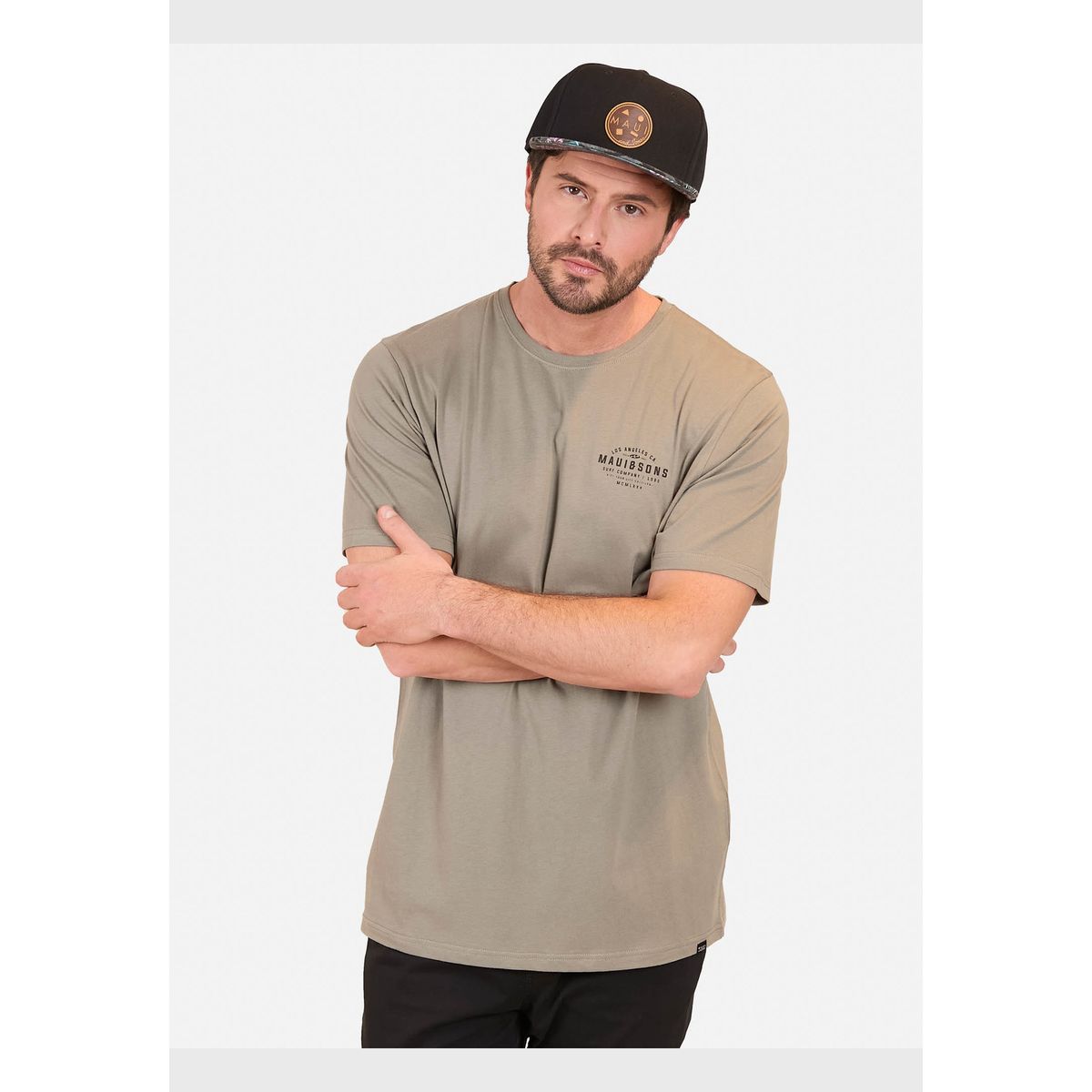 MAUI AND SONS - Polera MC Surf Company Verde Hombre Maui And Sons
