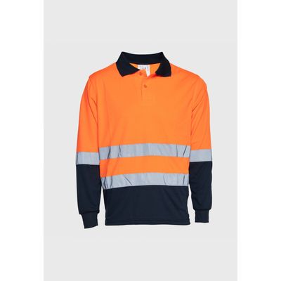 Imagen 2 del producto Polera Dry Fit Bicolor Cuello Camisero AV Manga Larga