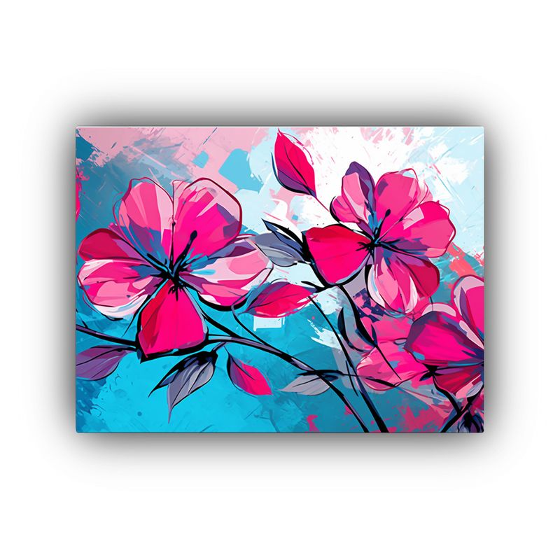 GENERICO - Cuadros Decorativos En Lienzo Estilo Neonoir Con Colores Tur 120x80cm