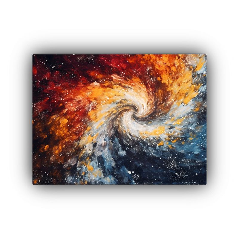 GENERICO - Pintura Decorativa Surrealista De Galaxias Y Estrellas 120x80cm