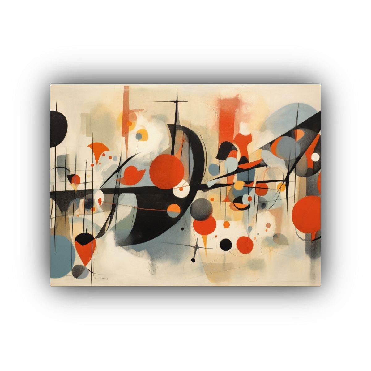 GENERICO - Cuadro Abstracto De Calidad Con Profundidad En Gouache De Lo 120x80cm