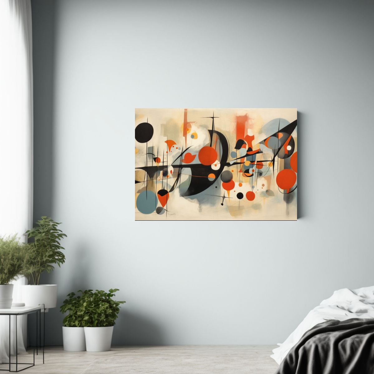 GENERICO - Cuadro Abstracto De Calidad Con Profundidad En Gouache De Lo 120x80cm