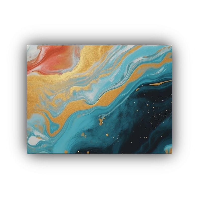 GENERICO - Pinturas Decorativas Marbling Contemporáneo Tonos Líquid 120x80cm