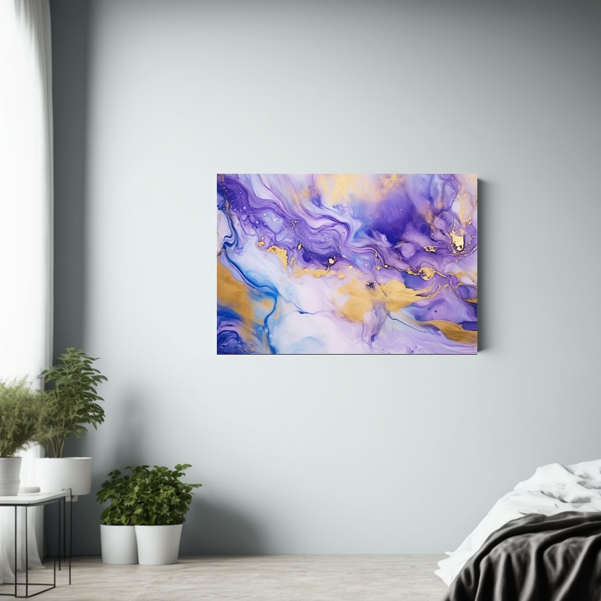 GENERICO - Pintura Abstracta Moderna De Lujo En Técnica De Tinta De Al 120x80cm