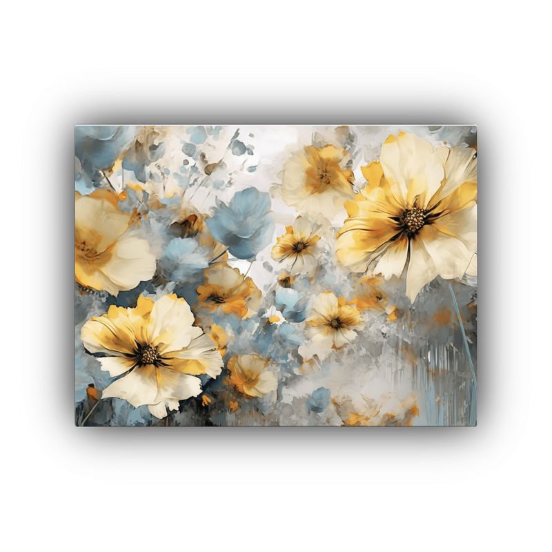 GENERICO - Pintura Artística De Flores Amarillas En Estilo Simple 120x80cm