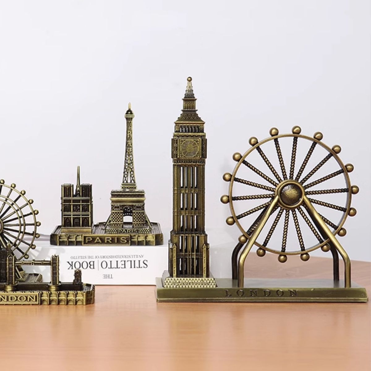 HOMESTAR - Big Ben y London Eye en Miniatura Adorno Decorativo