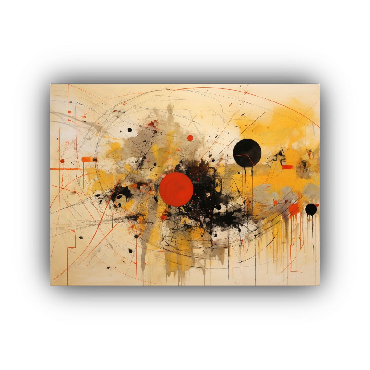 GENERICO - Cuadro Inspirador Asemic Exclusivo Impactante Y Maravilloso 120x80cm