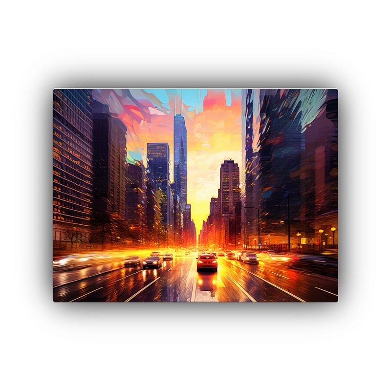 GENERICO - Pinturas Decorativas Transforman Paisaje Urbano En Un Arte C 120x80cm