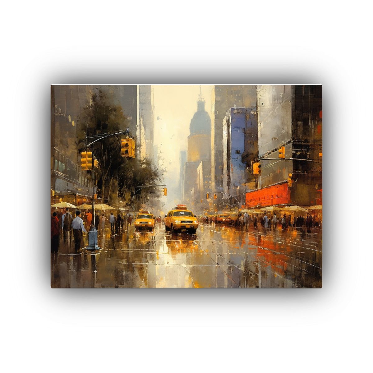 GENERICO - Cuadro De Ciudad Moderna Con Tema Innovador 120x80cm