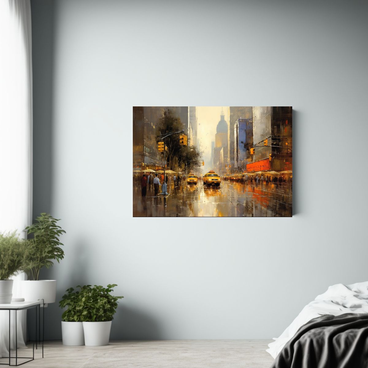 GENERICO - Cuadro De Ciudad Moderna Con Tema Innovador 120x80cm