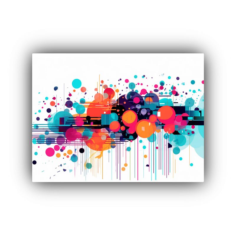 GENERICO - Pinturas Decorativas Modernas En Lienzo Con Vibrantes Colore 120x80cm