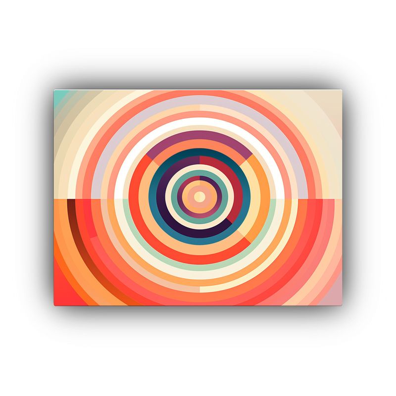 GENERICO - Pinturas De Decoración Estilo Mosaico Lineal Saturno En Art 120x80cm