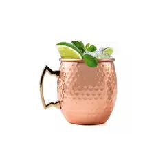 IMAHE - Set de 4 Mug Moscow Mule Vasos Cobre Cóctel 500cc