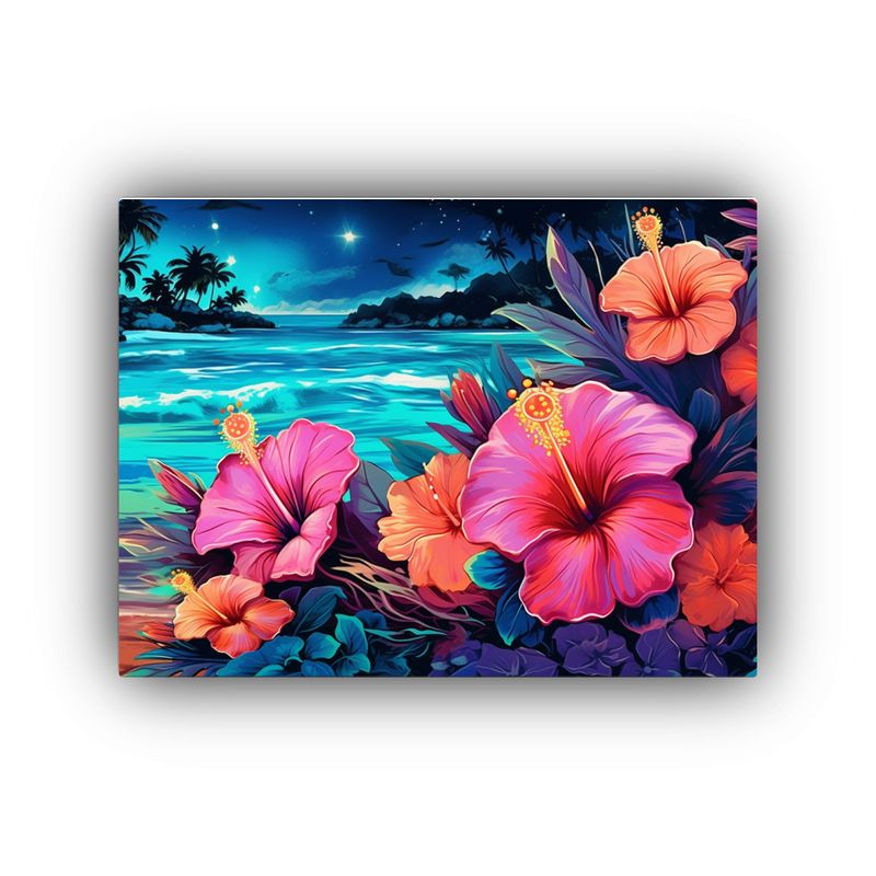 GENERICO - Pintura De Lienzo Con Movimiento De Playa De Verano Encantad 120x80cm