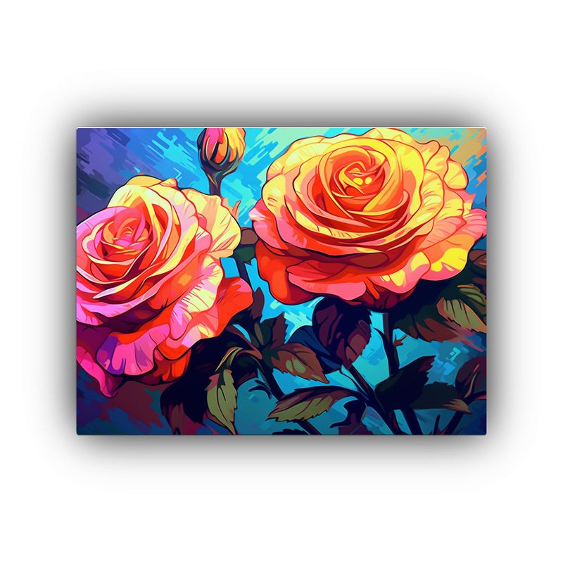 GENERICO - Cuadro De Tela Fotografía Protagonismo Stepanyan Rose Flowe 120x80cm