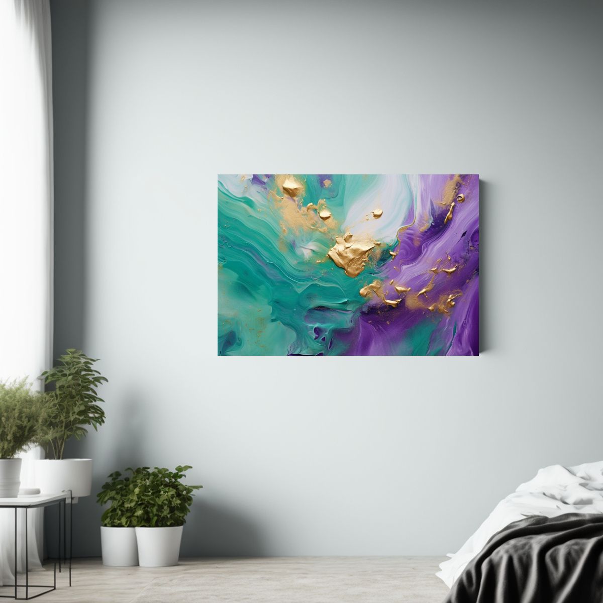 GENERICO - Pinturas Abstractas En Tela Inspiradas En Interiores Moderno 120x80cm