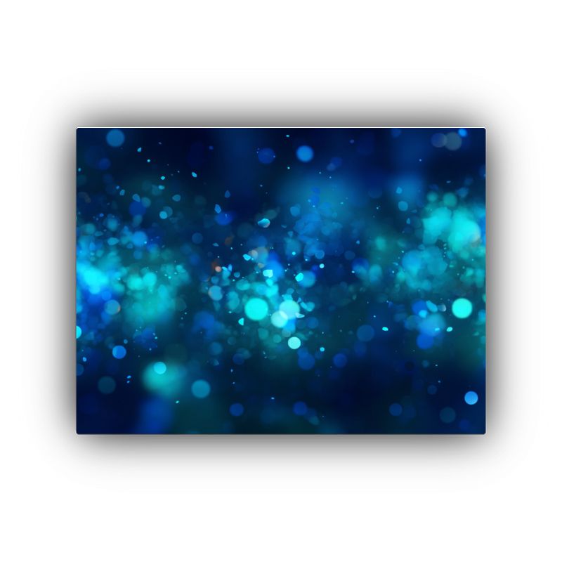 GENERICO - Cuadro Decorativo De Sala En Bastidor Con Fondo Azul Bokeh B 120x80cm