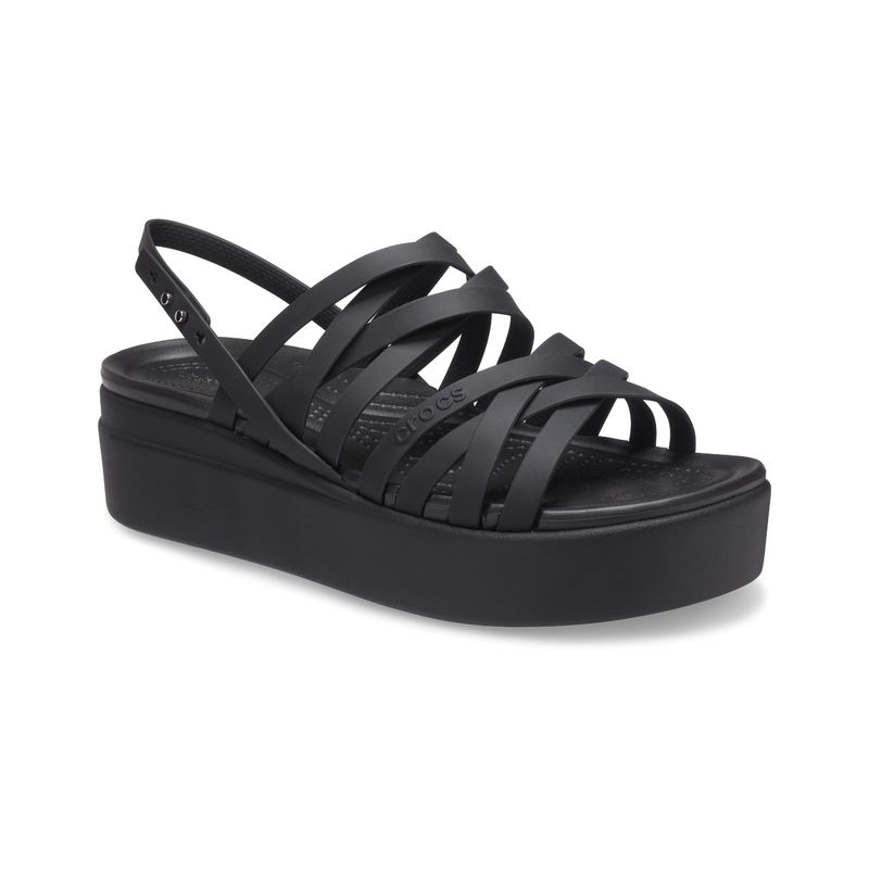 CROCS - Sandalia Crocs Brooklyn Strappy Low WdgW Mujer Black